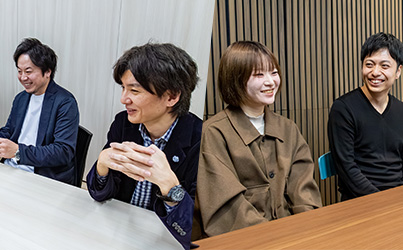 当社社員の座談会の写真