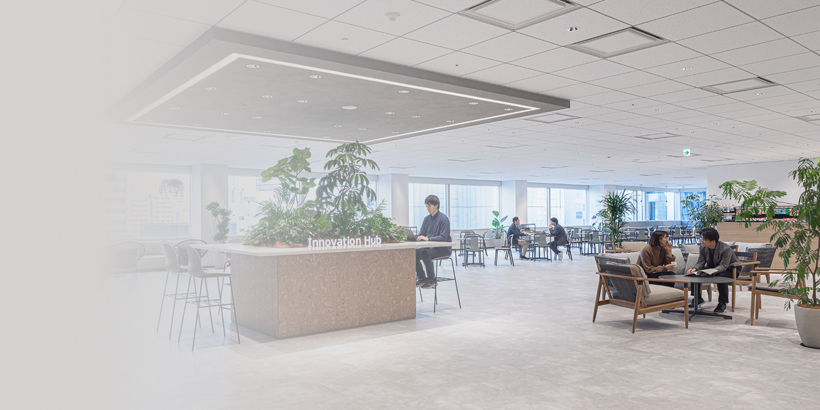 当社イノベーションハブの内装写真