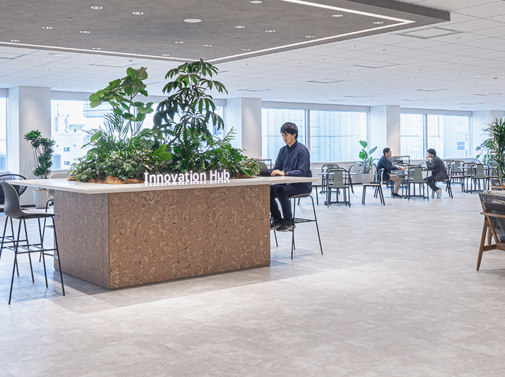 当社イノベーションハブの内装写真