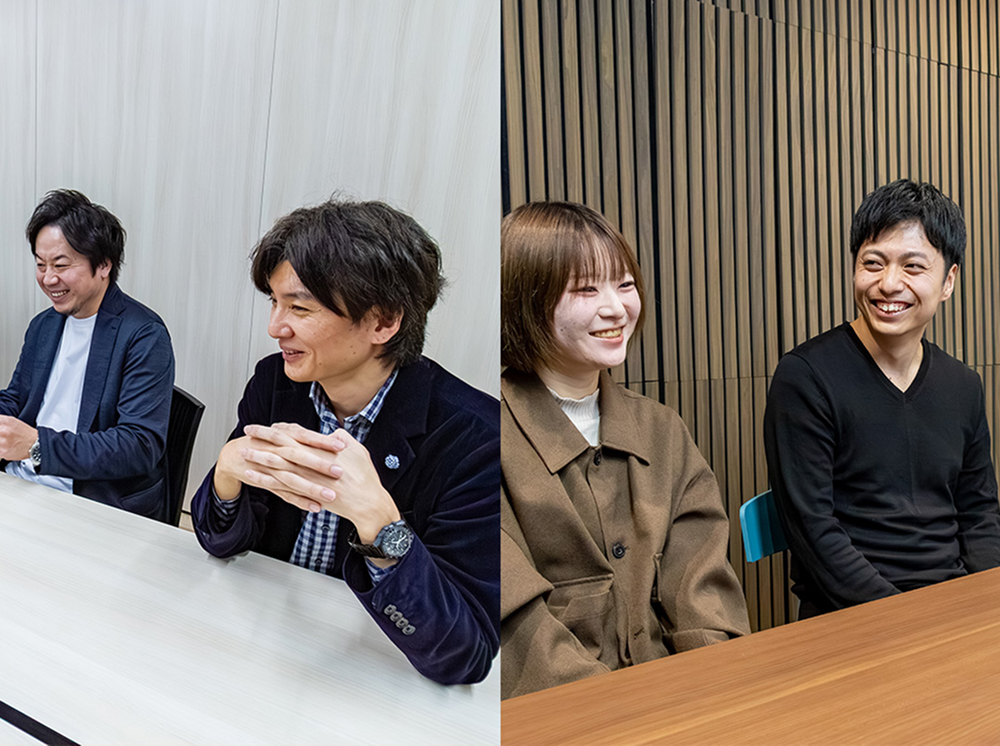 当社社員の座談会の写真