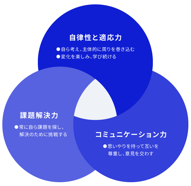 自律性と適応力、課題解決力、コミュニケーション力の解説